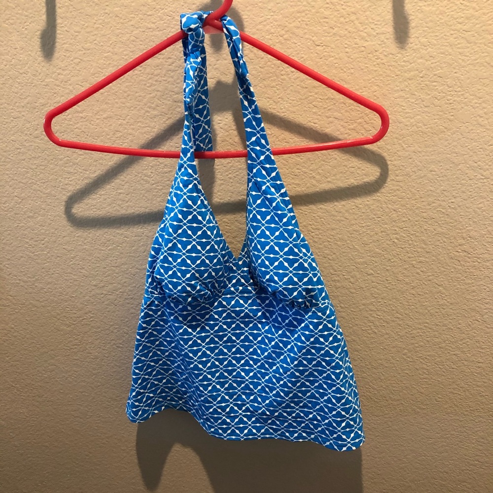 Land's End Blue Swim Tank Top - Picture 2 of 6